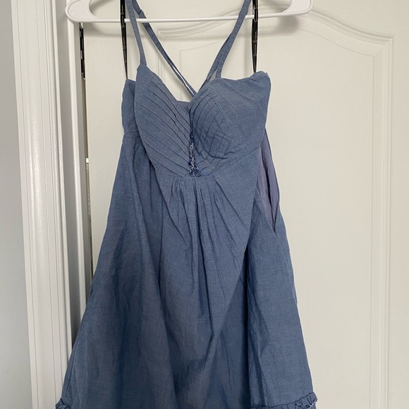 Jean knee length dress - Picture 1 of 4